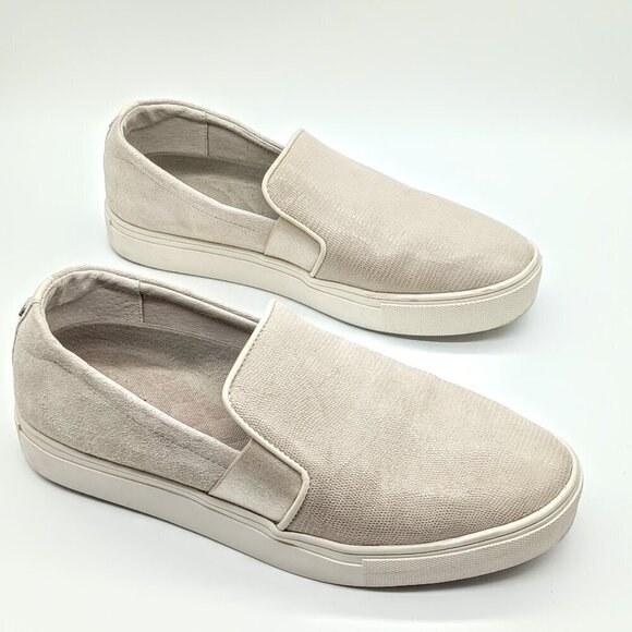 Birdies Swift Embossed Leather Suede Slip-On Sneakers - Picture 5 of 9